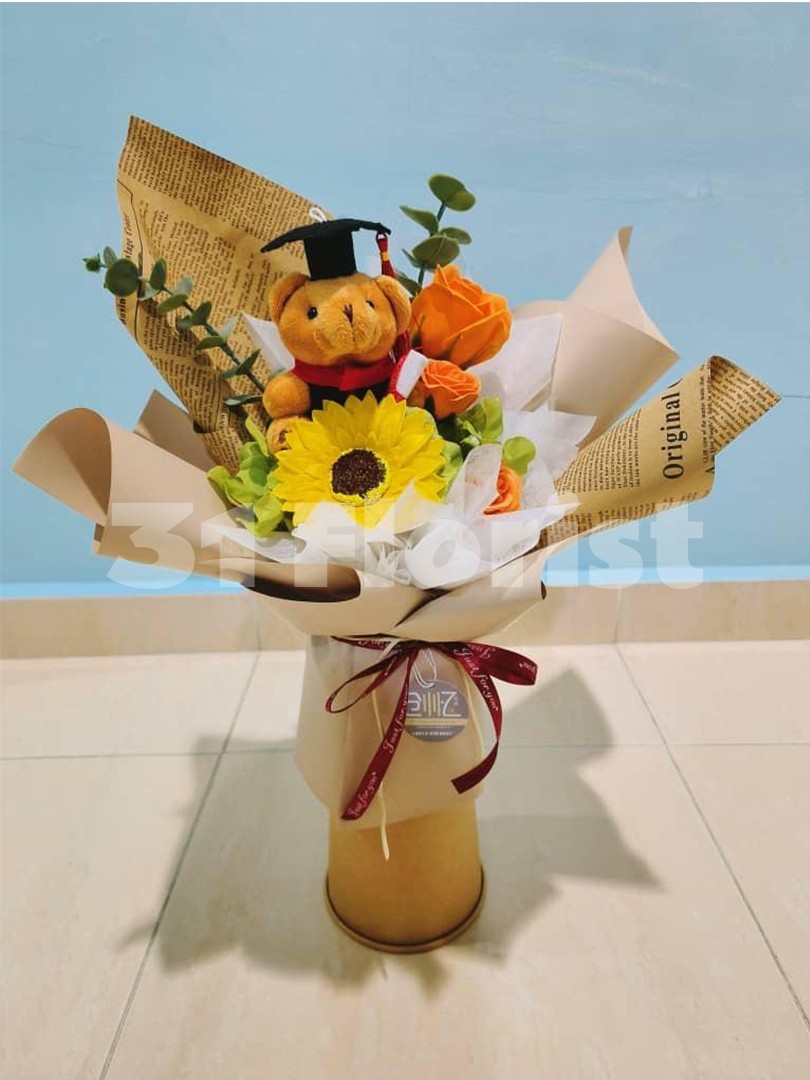 毕业香皂花花束